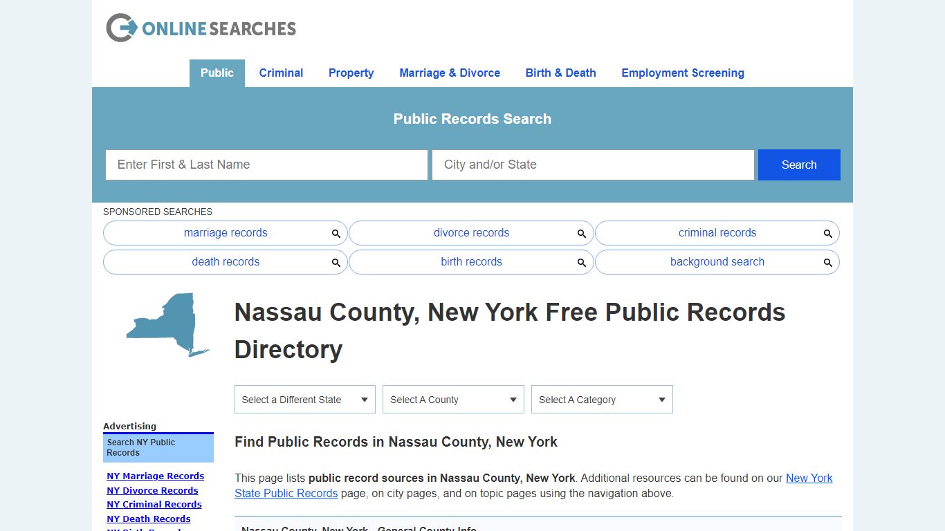 Nassau County, New York Public Records Directory